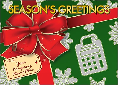 Accounting Gift Wrap (Glossy White) 