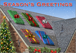 Asphalt Roofing Greeting Card