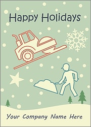 Asphalt Snowfall Card