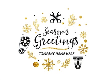 Auto Mechanics Holiday Card