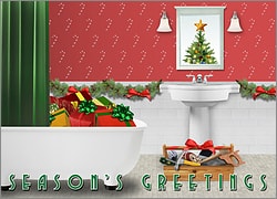 Bathroom Remodeling Christmas Card