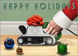 Belt Sander Christmas Card