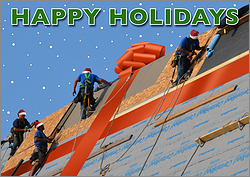 Bow Roofing Christmas Card