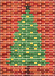 Brick Christmas Tree