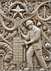 Bricklayer Christmas Card Classic