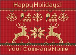 Bricklayers Reindeer Christmas Card