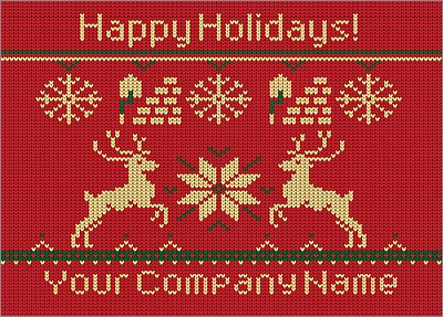 Bricklayers Reindeer Christmas Card