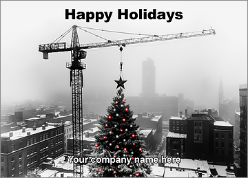 Building Seasons Greeting Card