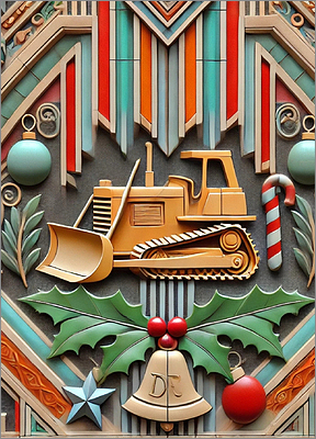 Bull Dozer Christmas Hypnotic