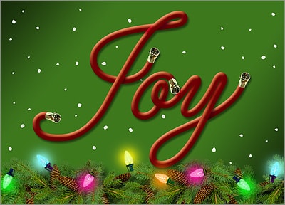 Cable Holiday Card (Glossy White)