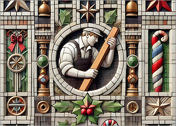 Carpenter Christmas Card Glowing