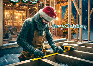 Carpenter Christmas Card Graceful