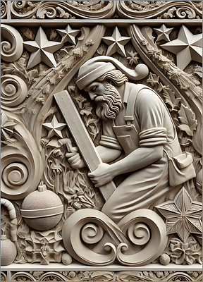 Carpenter Christmas Card Sleek