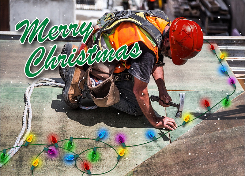 Carpenter Christmas Cards Custom Holiday Carpenter Cards