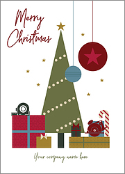Carpenter Green Tree Christmas Card