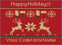 Carpenter Reindeer Christmas Card