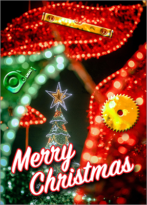 Carpenters Lights Card (Glossy White) 