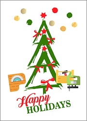 Carpenters Tree Holiday Card