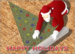 Carpet Installer Christmas Card