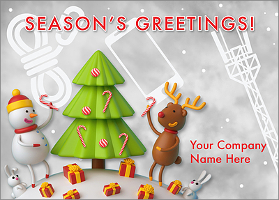 Cell Tower Cheerful Card