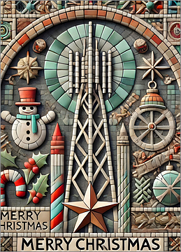 Cell Tower Christmas Card Luminous