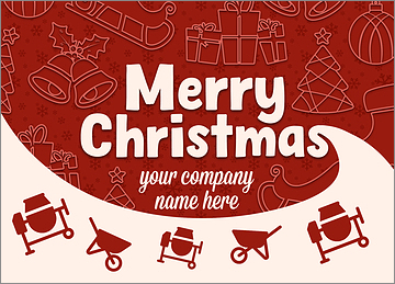 Cement Seasons Greeting Card