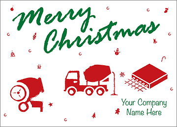 Christmas Concrete Card
