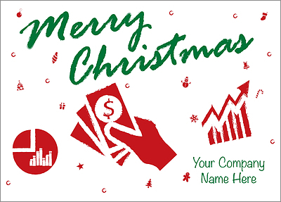 Christmas Financial Card (Glossy White)