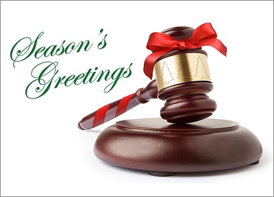 Christmas Gavel (Glossy White) 