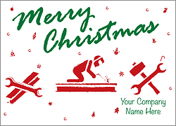 Christmas Ironworker Card