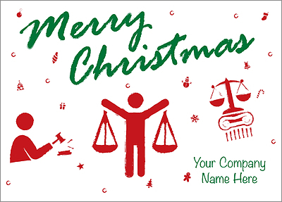 Christmas Legal Card (Glossy White) 
