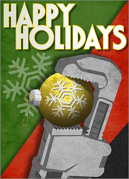 Christmas Pipe Wrench