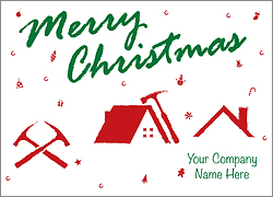 Christmas Roofing Card