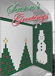 Christmas Shower Tile