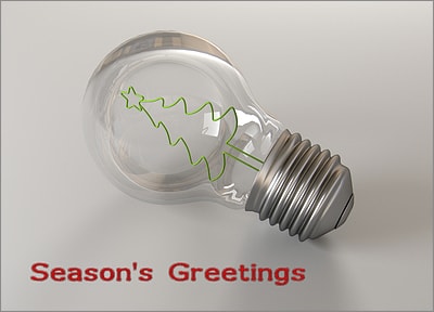 Christmas Tree Bulb (Glossy White)