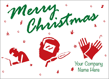 Christmas Welder Card