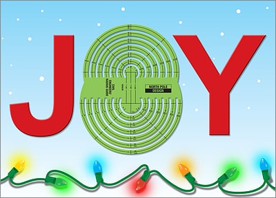 Civil Engineering Christmas Card (Glossy White) 