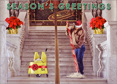 Cleaning Service Holiday Card