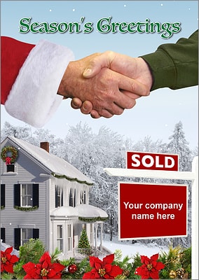 Closing Deals Christmas Card (Glossy White) 