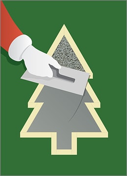 Concrete Christmas Tree
