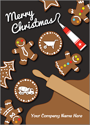 Concrete Gingerbread Christmas Card