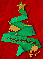 Concrete Green Tree Card