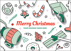 Concrete Merry Christmas Card
