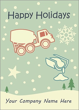 Concrete Snowfall Card