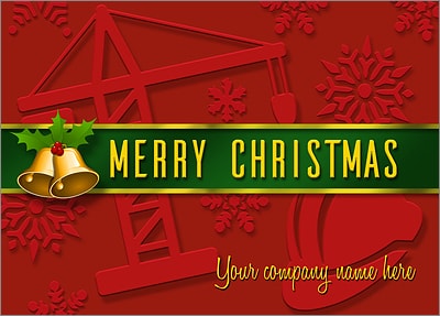 Construction Card Red
