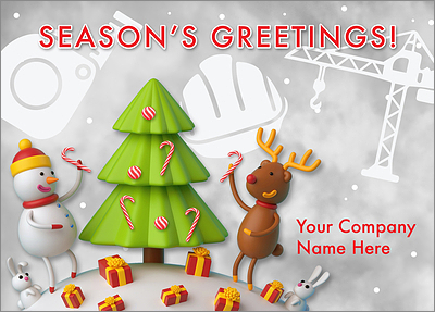 Construction Cheerful Card