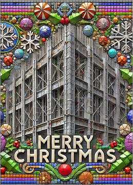 Construction Christmas Card Delightful