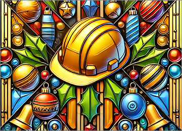 Construction Christmas Card Luxury