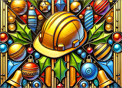 Construction Christmas Card Luxury