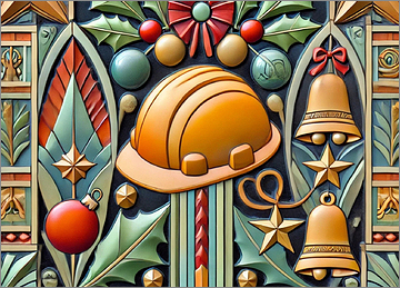 Construction Christmas Card Shiny